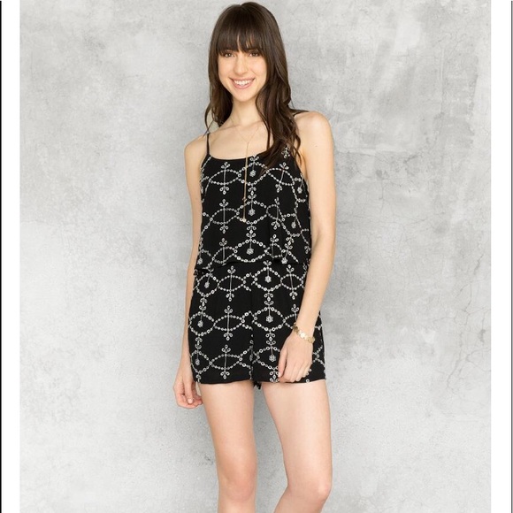 Mabry Eyelet Romper - Picture 1 of 5